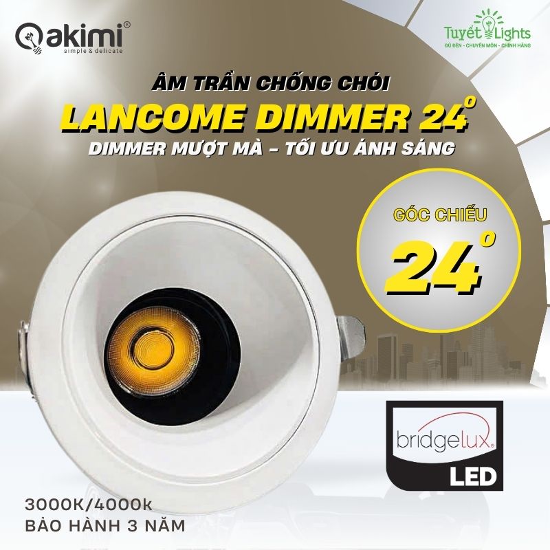 Âm Trần Chống Chói 10W Akimi Lancome Dimmer24